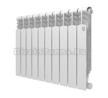 Радиатор биметаллический секционный Royal Thermo Revolution B 500 10 секций, боковое проходное подключение, белый