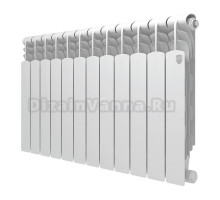 Радиатор биметаллический секционный Royal Thermo Revolution B 500 12 секций, боковое проходное подключение, белый