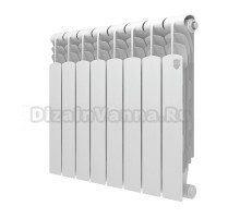 Радиатор биметаллический секционный Royal Thermo Revolution B 500 8 секций, боковое проходное подключение, белый