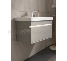 Тумба с раковиной EQUIL Elegante 80.1Y амарок, белая