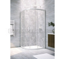 Душевой уголок Vegas Glass ZS Novo 90 01 01 профиль белый, стекло прозрачное