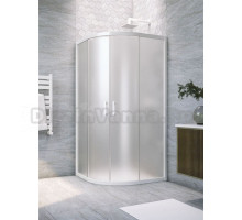 Душевой уголок Vegas Glass ZS Novo 90 01 10 профиль белый, стекло сатин