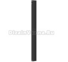 Радиатор стальной трубчатый Kohr Heim SRC01-3180/04DB вертикальный, 3 трубы, 4 секции, дизайнерский, боковое проходное подключение, черный