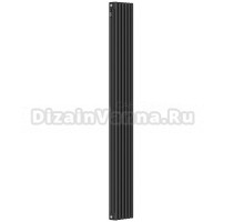 Радиатор стальной трубчатый Kohr Heim SRC01-3180/06DB вертикальный, 3 трубы, 6 секций, дизайнерский, боковое проходное подключение, черный