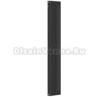 Радиатор стальной трубчатый Kohr Heim SRC01-3180/08DB вертикальный, 3 трубы, 8 секций, дизайнерский, боковое проходное подключение, черный