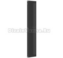 Радиатор стальной трубчатый Kohr Heim SRC01-3180/10DB вертикальный, 3 трубы, 10 секций, дизайнерский, боковое проходное подключение, черный