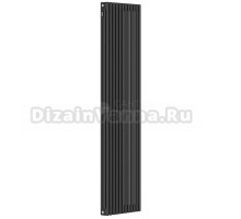 Радиатор стальной трубчатый Kohr Heim SRC01-3180/12DB вертикальный, 3 трубы, 12 секций, дизайнерский, боковое проходное подключение, черный