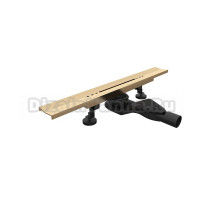 Душевой трап (лоток) RGW Sdr 53Gb 40 см, решетка золото brush, с сифоном