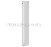 Радиатор стальной трубчатый Kohr Heim SRC01-2180/10H01 вертикальный, 2 трубы, 10 секций, дизайнерский, нижнее универсальное подключение, белый