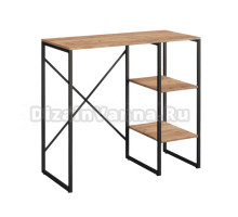 Шкаф над стиральной машиной Ridberg Colorado 1215152 над стиральной машиной с полками, дуб, черный