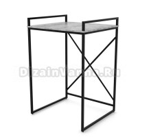 Шкаф над стиральной машиной Ridberg Chico 1215169 для стиральной и сушильной машин, бетон, черный