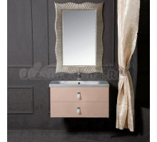 Мебель для ванной комнаты Armadi Art NeoArt 80 капучино с ручками Glaze хром, зеркало Soho