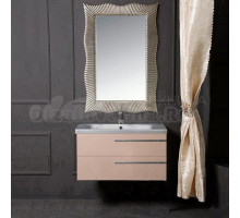 Мебель для ванной комнаты Armadi Art NeoArt 80 капучино с ручками Luce хром, зеркало Soho