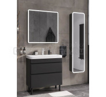 Мебель для ванной комнаты EQUIL Eltoro 80.2Y напольная, black matt