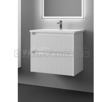 Тумба с раковиной Veneciana Alterno 70 подвесная, матовая белая