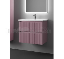 Тумба с раковиной Veneciana Alterno 70 подвесная, матовая пудровая