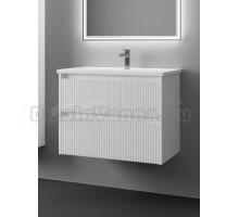 Тумба с раковиной Veneciana Alterno 80 подвесная, матовая белая