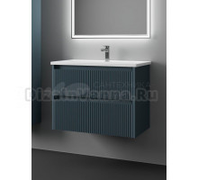 Тумба с раковиной Veneciana Alterno 80 подвесная, матовая серая