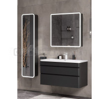 Мебель для ванной комнаты EQUIL Eltoro 100.2Y подвесная, black matt