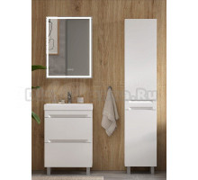 Мебель для ванной комнаты EQUIL Corner 60.2Y напольная, белый глянец