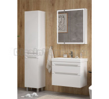 Мебель для ванной комнаты EQUIL Corner 70.2Y подвесная, белый глянец