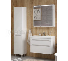 Мебель для ванной комнаты EQUIL Corner 80.2Y подвесная, белый глянец