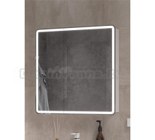 Зеркало-шкаф EQUIL Soldi 80 с подсветкой, матовое белое