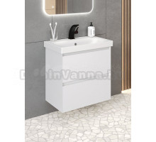 Тумба с раковиной Aqua de Marco Astra 60 подвесная, глянцевая белая