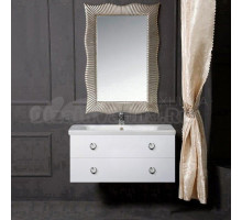 Мебель для ванной комнаты Armadi Art NeoArt 100 white с ручками Drop хром, зеркало Soho