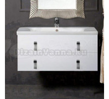 Тумба с раковиной Armadi Art NeoArt 100 white с ручками Glaze хром