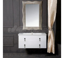 Мебель для ванной комнаты Armadi Art NeoArt 100 white с ручками Glaze хром, зеркало Soho