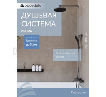 Душевая стойка Aqueduto Chuva CHU0245 оружейная сталь