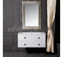 Мебель для ванной комнаты Armadi Art NeoArt 100 white с ручками Satine хром, зеркало Soho