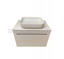 Тумба с раковиной SINTESI STL.W7815 белая, раковина SIN-LVB-APP-409 глянцевая белая