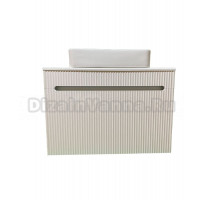 Тумба с раковиной SINTESI STL.W7815 белая, раковина SIN-LVB-APP-407 глянцевая белая