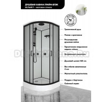 Душевая кабина Triton Прайм Блэк Вельвет Щ0000076117 90х90 А