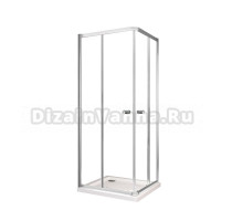 Душевой уголок Huppe X0 KY K K2S2 T 90х90, глянцевое серебро