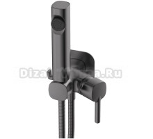 Гигиенический душ Haiba HB5518-3 со смесителем, С ВНУТРЕННЕЙ ЧАСТЬЮ, оружейная сталь