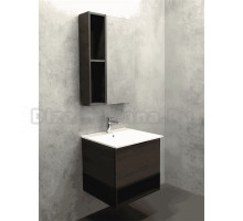 Мебель для ванной комнаты Comforty Франкфурт 60 подвесная, шоколадно-коричневый дуб