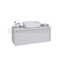 Тумба с раковиной Aqua de Marco Monaco 90 подвесная, белый софт