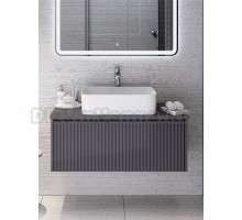 Тумба с раковиной Aqua de Marco Monaco 90 подвесная, графит