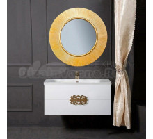 Мебель для ванной комнаты Armadi Art NeoArt 100 white с ручками Ajur золото, зеркало Shine