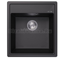 Мойка кухонная Abber Quarz AQ2901B матовая черная