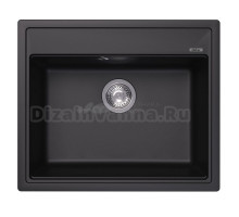 Мойка кухонная Abber Quarz AQ2902B матовая черная