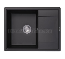 Мойка кухонная Abber Quarz AQ2903B матовая черная