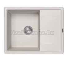 Мойка кухонная Abber Quarz AQ2903W матовая белая