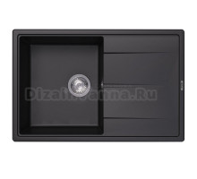 Мойка кухонная Abber Quarz AQ2904B матовая черная