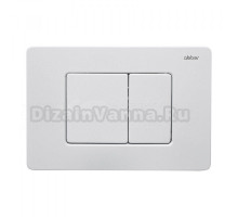 Кнопка смыва для унитаза Abber AC0120MW нержавеющая сталь, цвет матовый белый