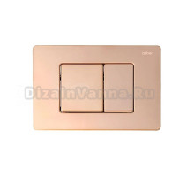 Кнопка смыва для унитаза Abber AC0120RG нержавеющая сталь, цвет розовое золото