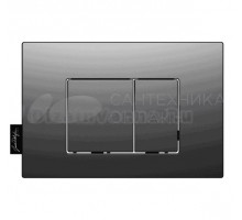 Кнопка смыва для унитаза Jacob Delafon E38065-BMT пластик, цвет матовый черный, с антибактериальным покрытием